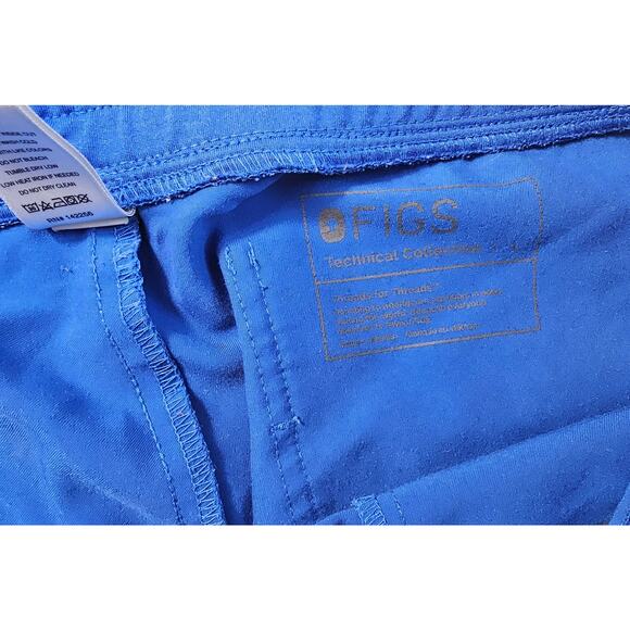 Figs technical collection  blue sz L drawstring waist joggers cargo pockets - Picture 5 of 8